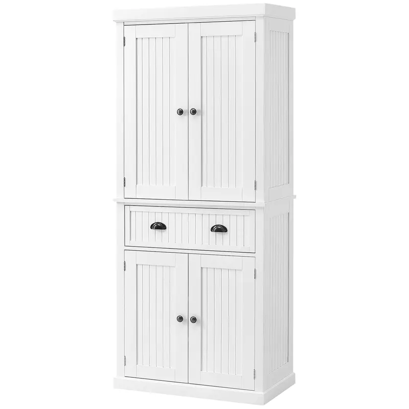 72" Kitchen Cabinet — Pantry Storage Cabinet with Doors