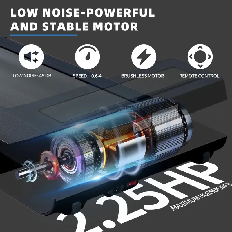 High-efficiency Brushless Motor Treadmill with LED Display β photo 7