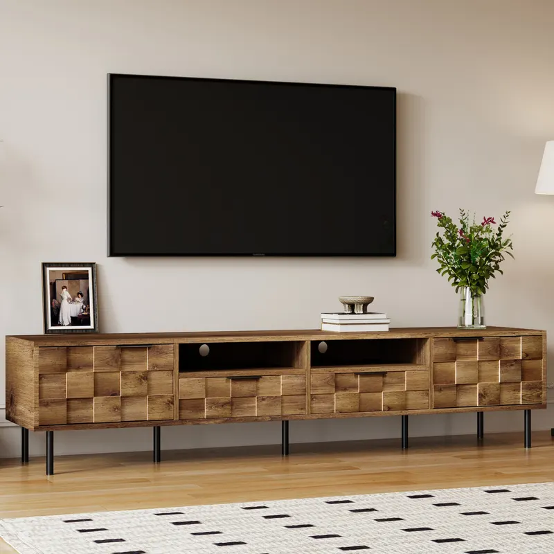Mid Century TV Stand with 2 Drawers — photo 2