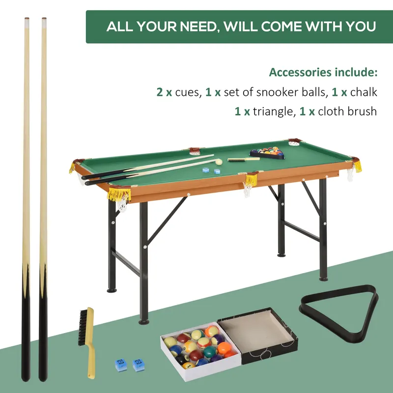 55 Portable Folding Billiards Table Game Pool Table for Whole — photo 5