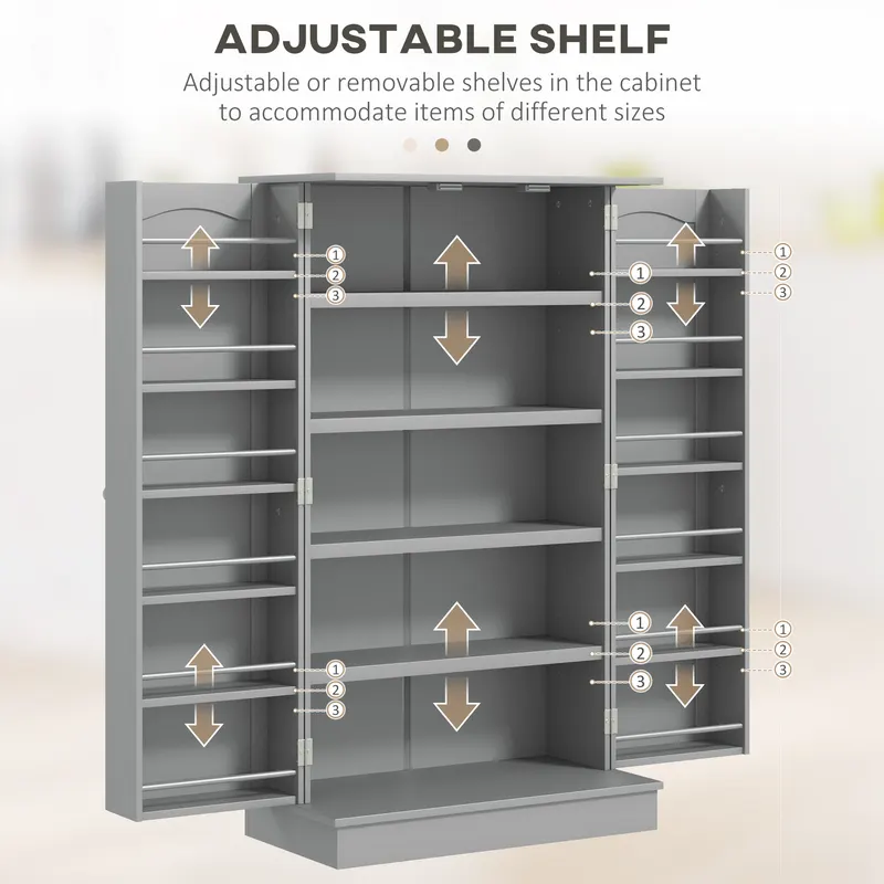 Freestanding Kitchen Pantry Cabinet β photo 6