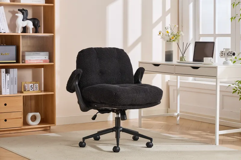 Cross Legged Office Chair with Flip-up Arms — photo 3