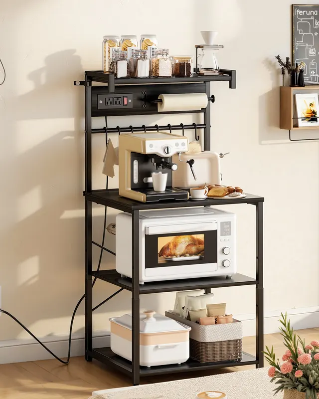 Kitchen Bakers Rack — 4.6ft Power Cable Bakers Rack with Power — photo 5
