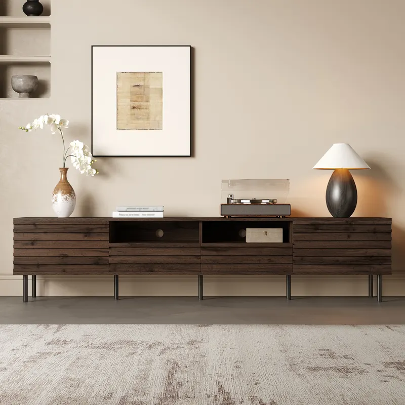 78 Inch Modern TV Stand for TVs Up to 85