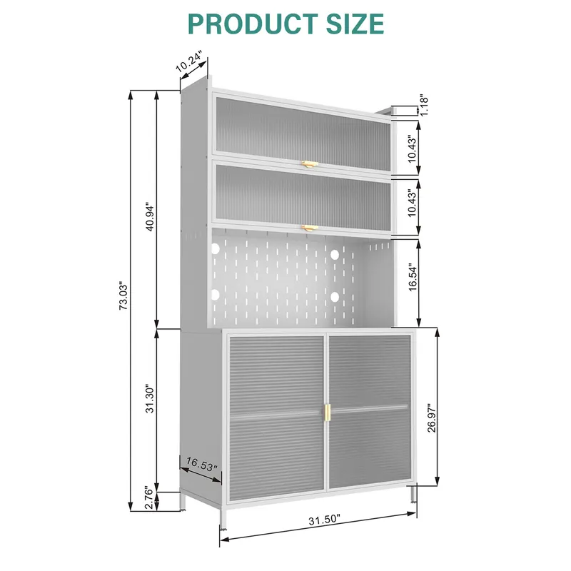 73'' Tall Kitchen Pantry Cabinet — photo 6