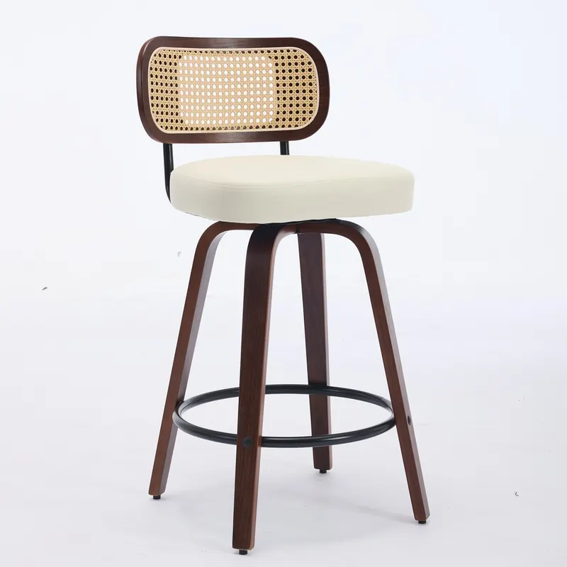 Set of 3 Counter Height Bar Stools 26 Inch Rattan Counter Height β photo 6