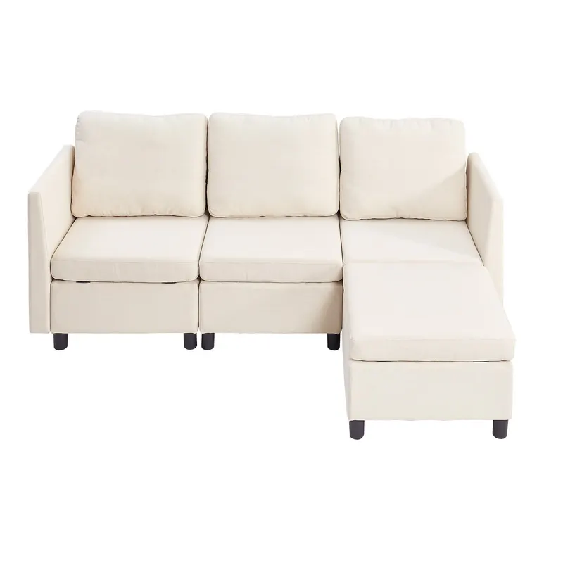 Modular Sectional Sofa β 3-Seater Modular Sofa with Hidden