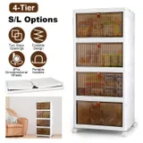 4Pc Foldable Storage Bins with Lid for Home Storage Front — photo 2