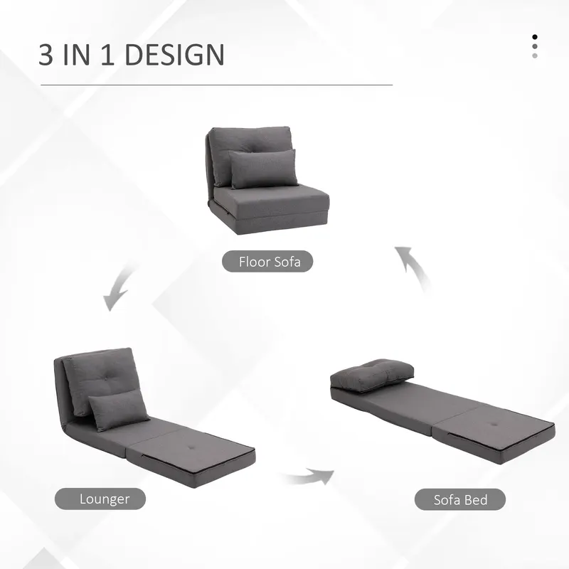 Convertible Flip Chair — Floor Lazy Sofa — photo 5