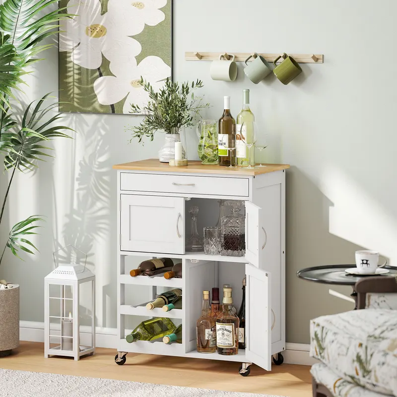 Rolling Kitchen Cart β Kitchen Island with Storage Drawer β photo 2