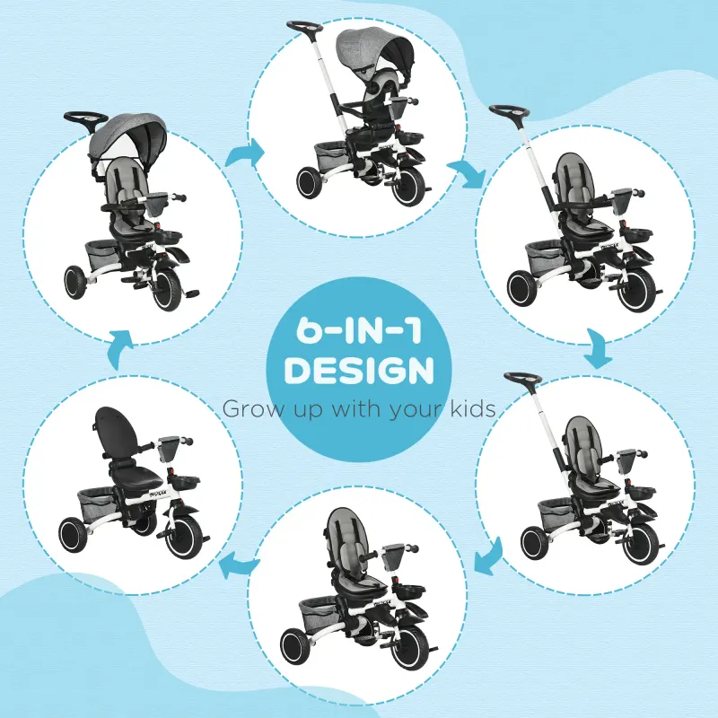 6-in-1 Toddler Tricycle for 12-50 Months — photo 5