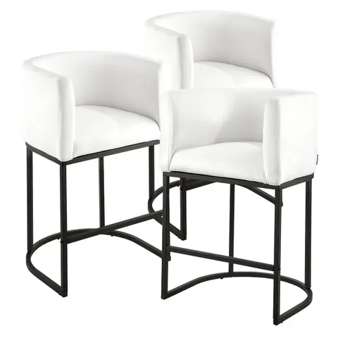 Bar Stool Set of 3 β 25 Inch Counter Height Stools