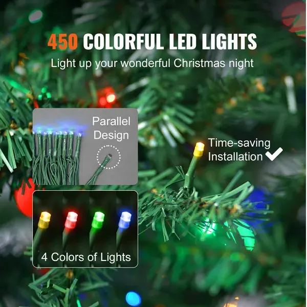 Christmas Tree β 6.5ft Prelit Artificial Xmas Tree β photo 5