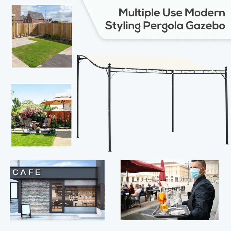 Outdoor Pergola Gazebo — Steel Patio Canopy — photo 8