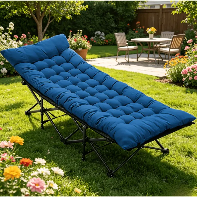 Foldable Camping Bed with Mattress — photo 2