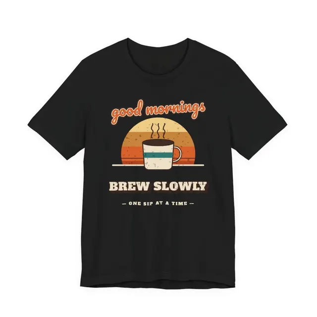 Good Mornings Brew Slowly T-Shirt