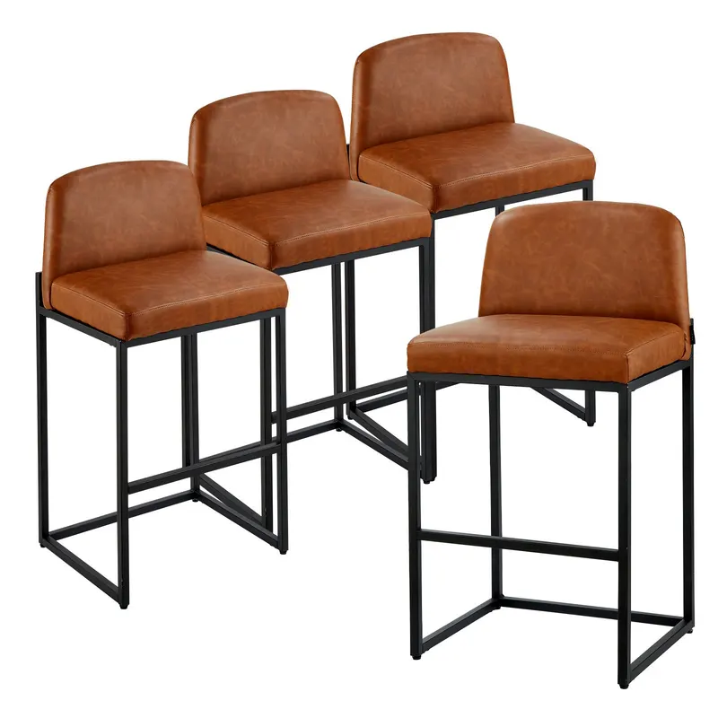 Bar Stool Set of 4 — 27 Inch Counter Height Stools