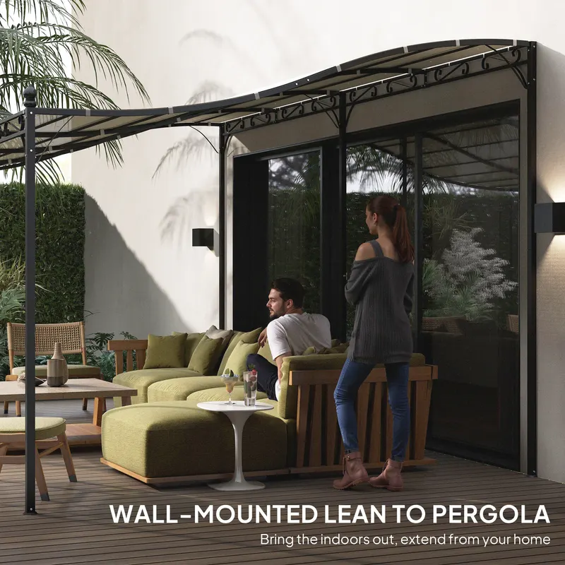 Wall-mounted Outdoor Pergola Canopy — photo 4