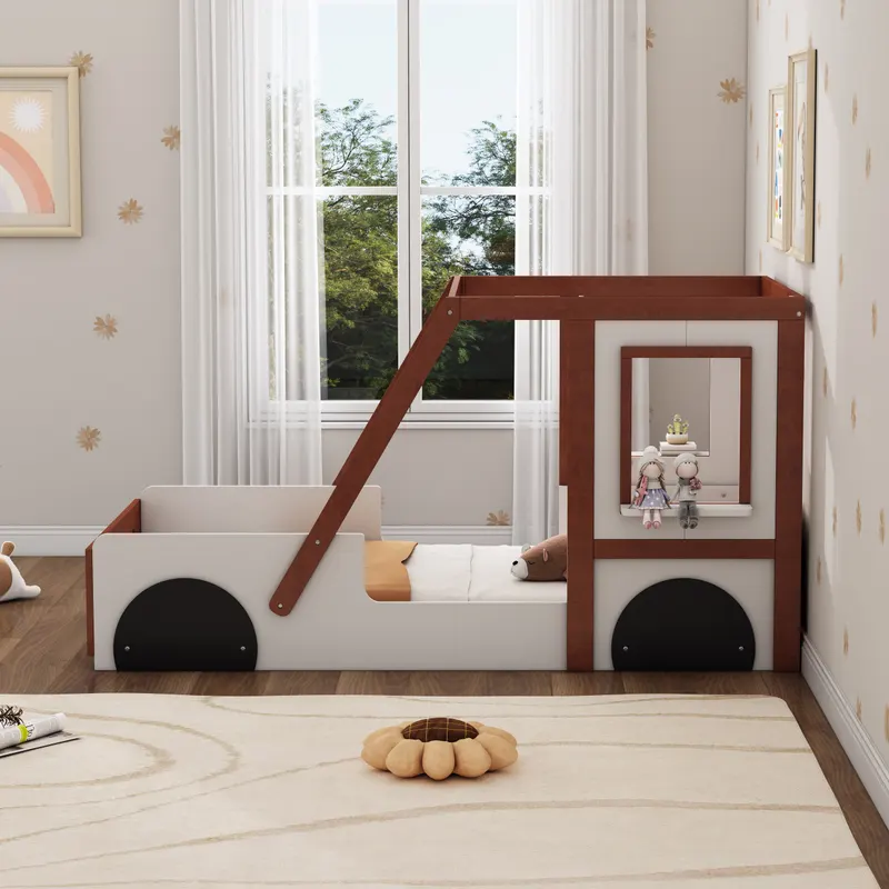 Play Design Twin Size Car Bed — Kids Platform Bed in Car-shaped — photo 2