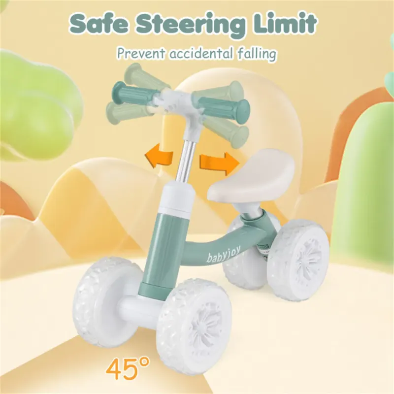 4 Wheel Kids Balance Bike with Light Up Wheels — photo 5