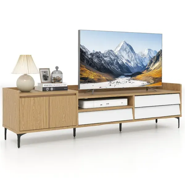 71 Entertainment Center with Drawers & Cabinet — photo 2