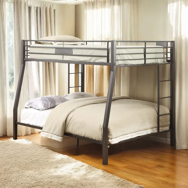 Limbra Sandy Black Finish Full XL Queen Bunk Bed — photo 4