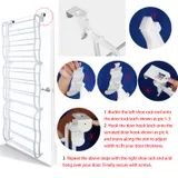 36 Pairs Over-the-door Shoe Rack 12 Layers Wall Hanging Closet — photo 3