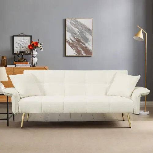 70.1 Inches Futon Sofa Bed — Convertible Double Sofa Bed — photo 2