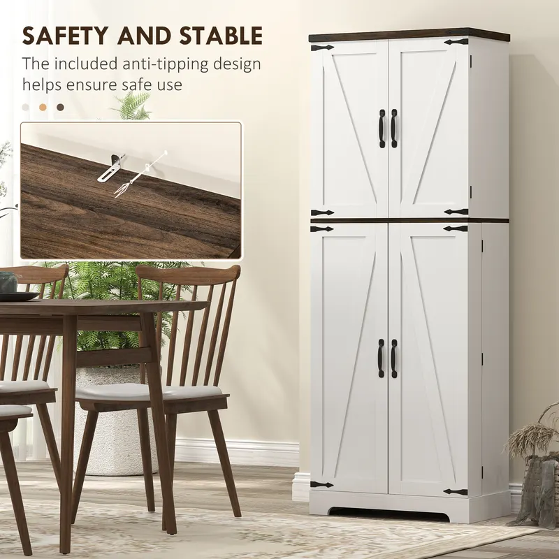 64" Tall Kitchen Pantry Cabinet with Motion Sensor Light β photo 3