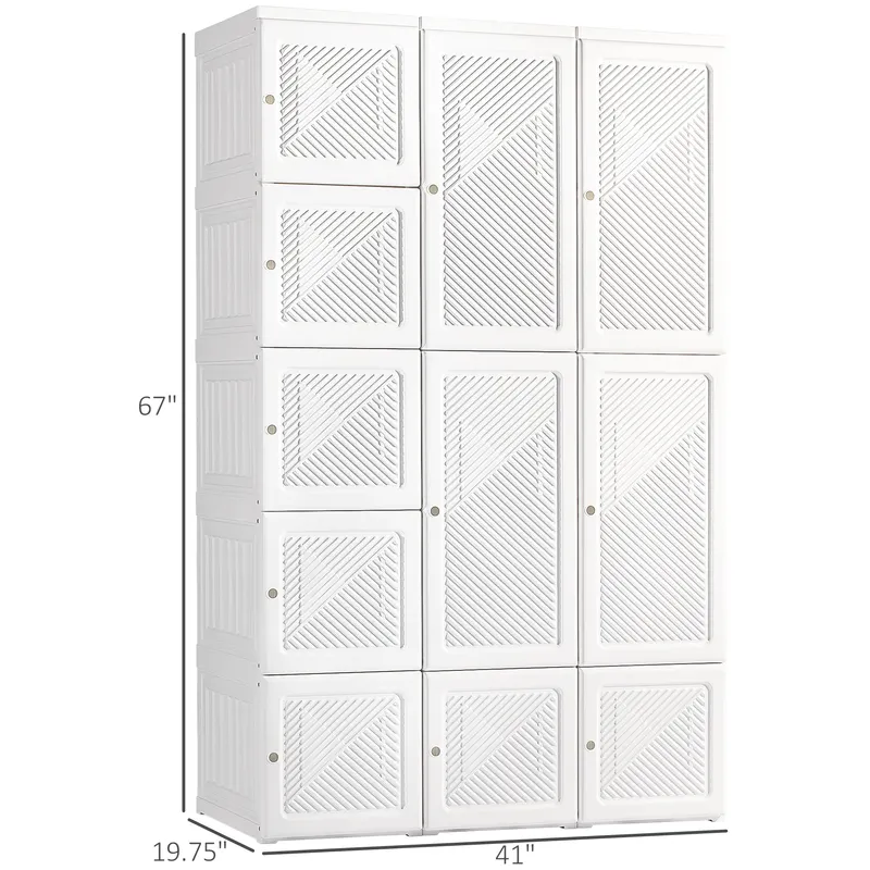 Portable Wardrobe Closet — Folding Clothes Storage Organizer — photo 6