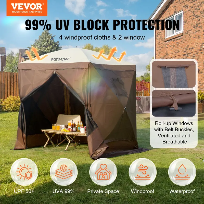 Pop Up Gazebo Tent — Pop-up Screen Tent 4 Sided Canopy Sun — photo 6