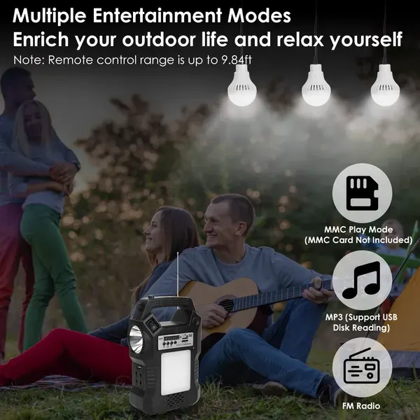 Portable Solar Power Station Rechargeable Backup Power Bank — photo 3
