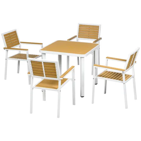 5pc Patio Table and Chairs Set