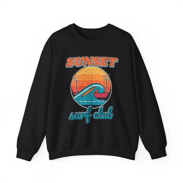Sunset Surf Club Crewneck Sweatshirt