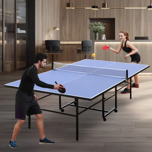9ft Mid-size Table Tennis Table Foldable & Portable Ping Pong — photo 7