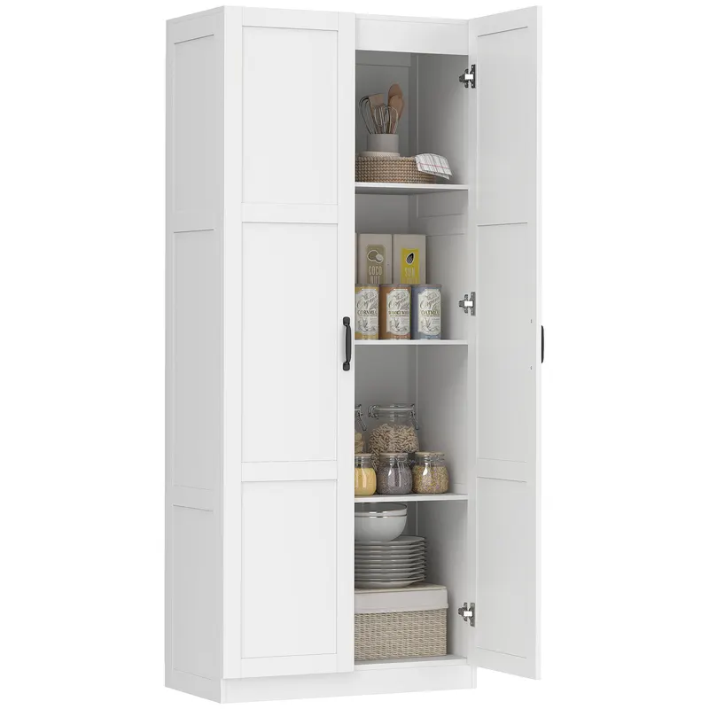 Farmhouse Pantry Cabinet — 71" Tall Kitchen Pantry Storage