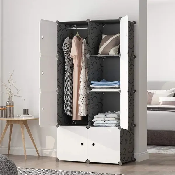 8 Cube Organizer Stackable Plastic Cube Storage Shelves Design β photo 2