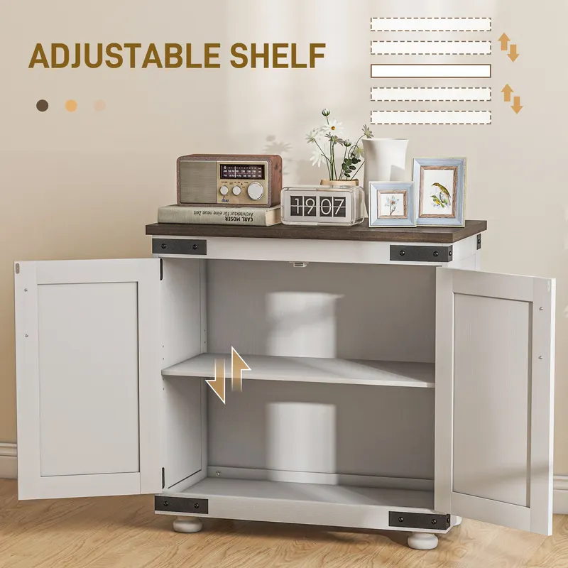 Kitchen Sideboard β Buffet Cabinet with Barn Door and Adjustable β photo 5