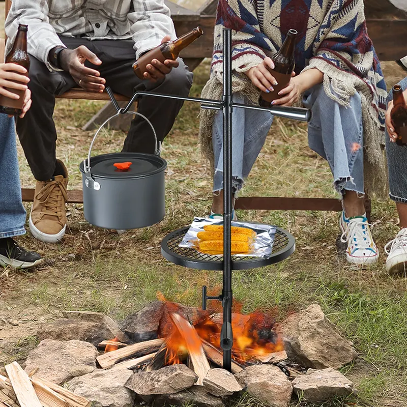 Swivel Campfire Grill — Fire Pit Grill Grate Over Fire Pits