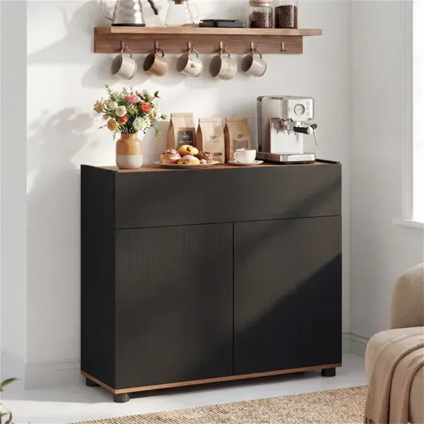 31.5" Kitchen Buffet Sideboard Cabinet with Push-to-open Doors — photo 5