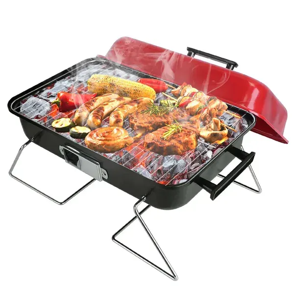 Portable Barbecue Smoker Charcoal Grill Outdoor Tabletop Grill — photo 5
