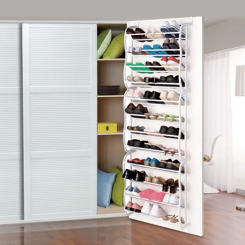 36 Pairs Over-the-door Shoe Rack 12 Layers Wall Hanging Closet — photo 5