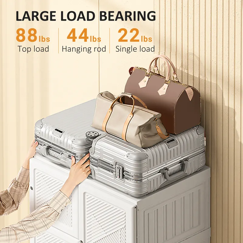 Portable Wardrobe Closet — Folding Bedroom Armoire — photo 3