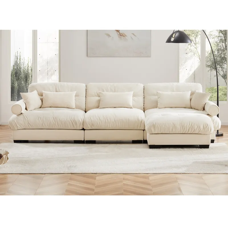 Super Comfort Oversized Modular Velvet Sectional Sofa Couch β photo 4