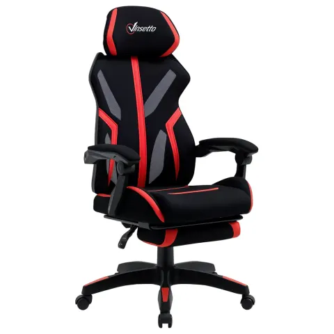 Racing Gaming Chair — Ergonomic Computer Chair with Footrest