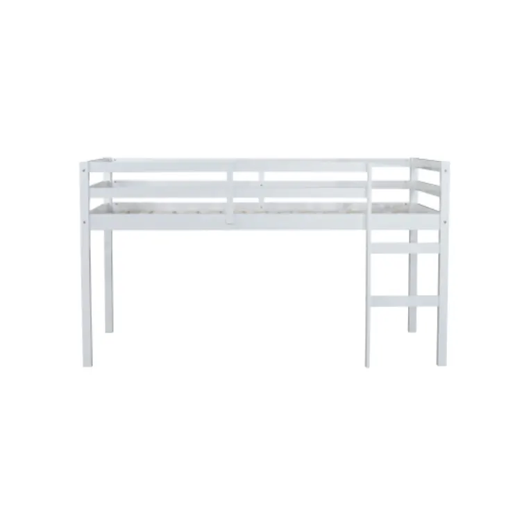 Solid Wooden β Rubber Wooden Twin Loft Bed with Ladder β photo 5