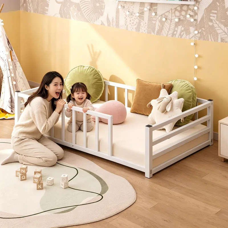 Twin Size Floor Bed β Low Profile Metal Platform with Heavy Duty β photo 2