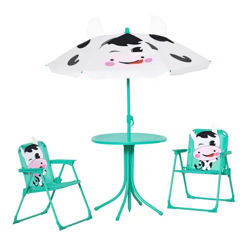Kids Table and Chair Set — Outdoor Folding Garden Furniture