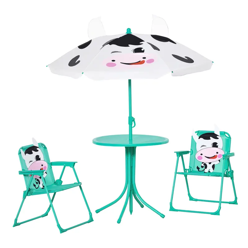 Kids Table and Chair Set — Outdoor Folding Garden Furniture