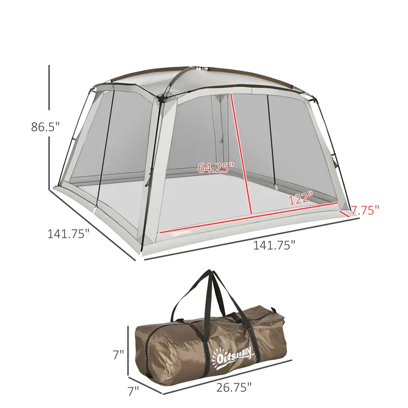 Screen House — UV50+ Screen Tent with 2 Doors & Carry Bag — photo 5